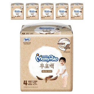 마미포코 무표백 밴드형 기저귀 남여공용 대형, 4단계, 150매