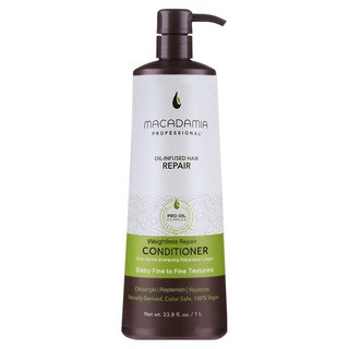 MACADAMIA BEAUTY Professional 輕柔潤髮乳 1L 細軟髮適用 蓬鬆豐盈配方, 1瓶