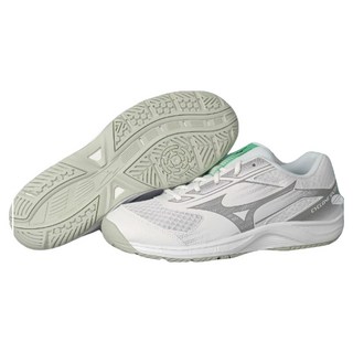 Mizuno 美津濃 排球鞋 CYCLONE SPEED 5, 23.5cm, 白灰色