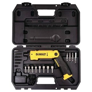 DEWALT 得偉 8V 45件式調扭起子機+工具盒 DCF008 可折式機身設計 內建LED燈 適合居家DIY和輕型金屬作業, 1組