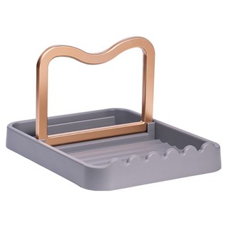 可拆疊廚房鍋蓋鍋鏟放置架, 淺灰色, 廚房收納好幫手, 節省空間, 1個