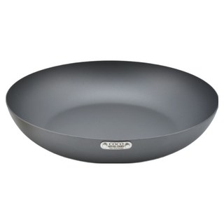 COCOpan 極簡無柄抗鏽鐵製煎鍋 IH爐可用鍋 無塗層易潔堆疊收納, 1個, 28cm