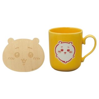 yamaka 山加商店 吉伊卡哇 Chiikaw 陶瓷馬克杯 附造型杯墊 300ml, 黃色, 1個