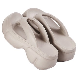 美得像專櫃 厚底人字拖 #2518, 250mm(40~41), 灰色