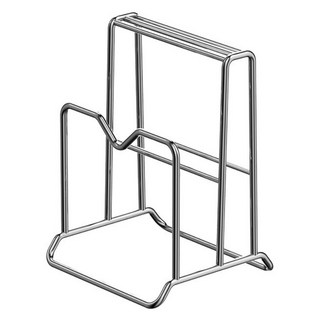 雙槽刀架砧板架 廚房收納好幫手 穩固耐用, 1個, 不鏽鋼色