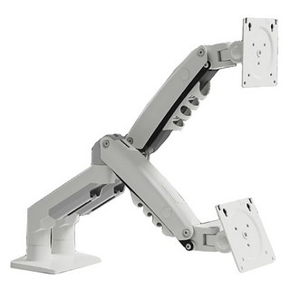 NORTH BAYOU 雙螢幕支架 NB F160, 白色