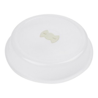 FOX RUN 防噴微波蓋 26cm 圓, 1個, 白色