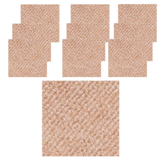 DING DONG PET 寵物防滑正方形組合地墊, 米色, 10入