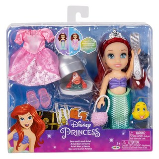 jakks PACIFIC Disney 迪士尼公主 小美人魚 愛麗兒娃娃經典禮服組, 多色, 1盒