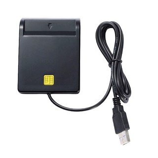 Office1 USB晶片讀卡機/傾斜設計晶片多功能讀卡機, 黑色, ousbblack, 1個