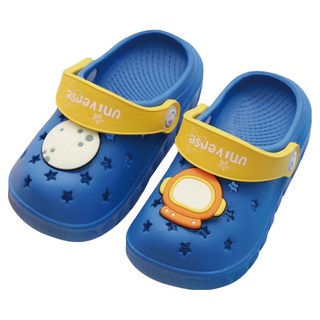 TAY SONG 太松 兒童款 可愛繽紛夜光布希鞋, 藍色, 1雙