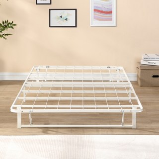 GRAND REST 簡單摺疊式低矮型床架, 白色