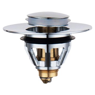 葉子小舖 按壓式面盆防堵通用彈跳芯, 銀色