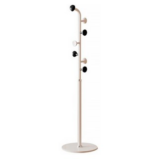 Wanadone 鐵製立式彎曲衣架 173 x 30cm, 白色