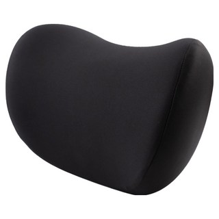 OMYCAR 3D人體工學車用頭枕/車用靠枕/車用頭頸枕/慢回彈記憶枕/慢回彈頭枕, 黑色, 1個