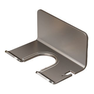 i LIFE 鋁合金簡約吹風機架 免打孔, 灰色, 1個