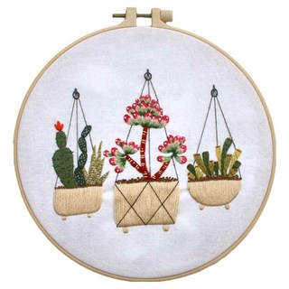 Toppia Pick & Home 植物法式刺繡套組, 1個, 多肉植物3