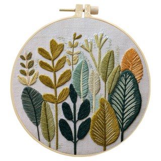 Topia Pick & Home 可愛法式刺繡套組, 秋天落葉, 1個