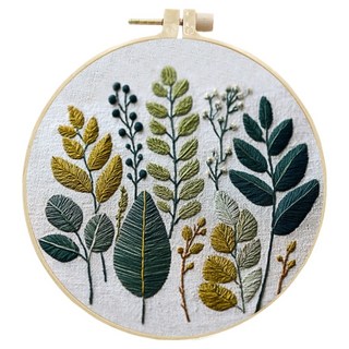 Topia Pick & Home 可愛法式刺繡套組, 夏日樹木, 1個