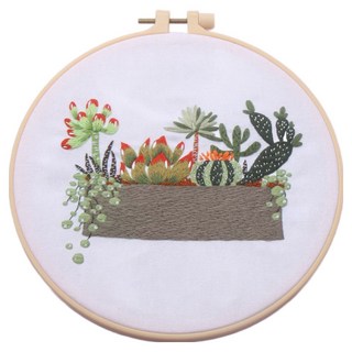 Toppia Pick & Home 植物法式刺繡套組, 1個, 多肉植物4