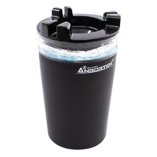 ANBORTEH 安伯特 水行俠車用菸灰缸 自帶水箱滅菸, 黑色, 1個