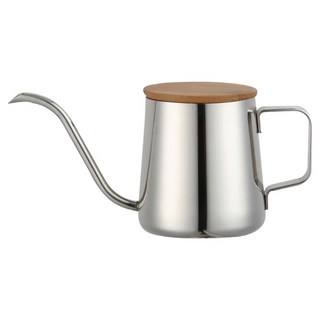 小麥購物 竹蓋咖啡壺 L222 350ml, 金屬色