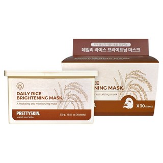 프리티스킨 데일리 라이스 브라이트닝 마스크, 1개, 30개입