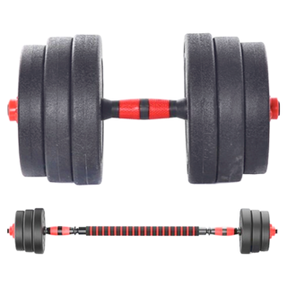 BLUESUn 組合式槓鈴套組, 黑色, 1組, 20kg