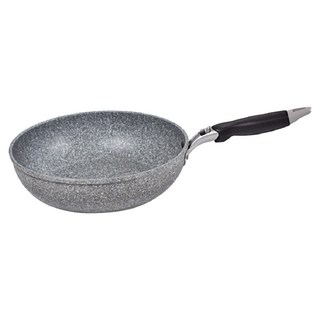 HONDONI 日式麥飯石小炒鍋/不沾鍋 V4 雪藏銀, 1個, 24cm