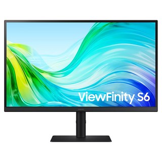 SAMSUNG 三星 QHD ViewFinity S6 高解析度平面顯示器 27型/IPS/100Hz/人體工學設計, 68.58cm, S27F612EAC