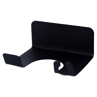 iSFun 吹風機置物衛浴免打孔插頭壁貼掛架, 黑色, 1個