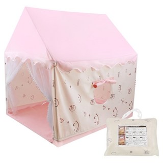 PAPASTOY bable puary First 寶寶帳篷 + 專用收納袋組合, 1個, 粉紅色(帳篷)