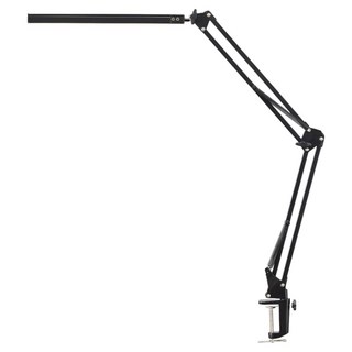 護眼LED長臂燈美式夾子檯燈, 黑色