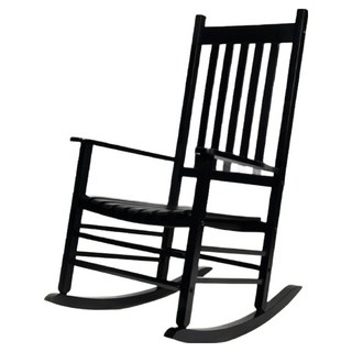 猛男傢俱 戶外原木防水搖椅, 耀光黑, 1個