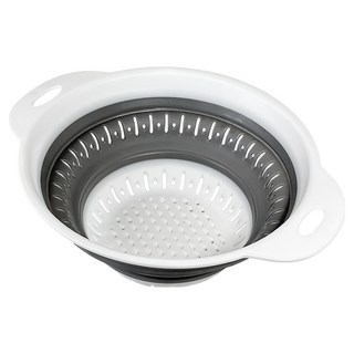 巧巧 圓形摺疊瀝水籃 C1567 1.3L, 1個, 多色