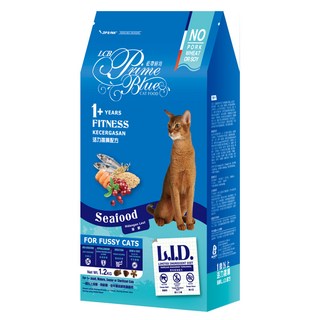 LCB 藍帶廚坊 活力挑嘴貓糧 海鮮 L.I.D.配方, 雞肉粉, 1.2kg, 1袋
