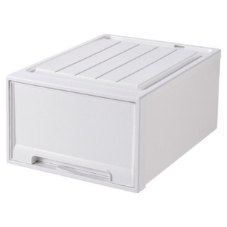 小麥購物 加厚抽屜式整理箱 L227, 純白, 1個