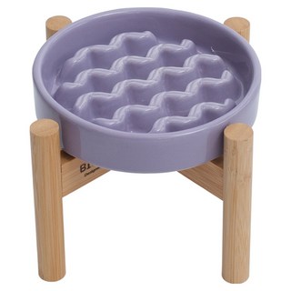 PEHOM 慢食扭扭碗 + 架子 M, 1個, 紫色