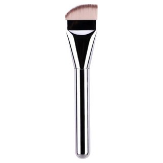 小麥購物 超薄型絲滑粉底刷 斜頭 14.9g, 1支, 銀色