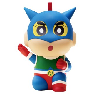 norns 蠟筆小新造型存錢筒, 動感超人 藍色 + 紅色, 1個