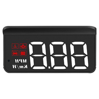 ANTIAN OBD2 多功能汽車抬頭顯示器 車用前檔玻璃速度顯示器 車載歷程水溫電壓顯示器, 黑色, 1個