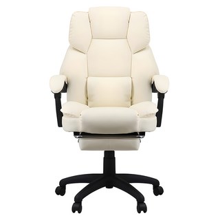VICTRACK 沙發型帶腳托老闆椅 RC-02, 象牙色
