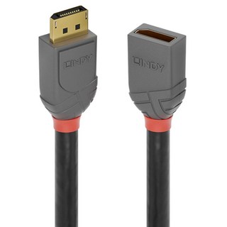LINDY 林帝 原廠公司貨 ANTHRA DisplayPort 1.4版 公 to 母延長線, 1條, 0.5m