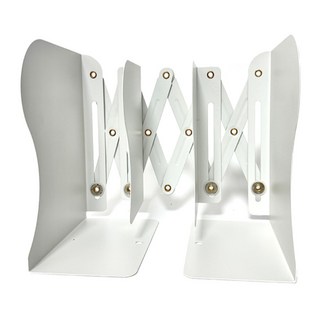 可調節北歐風伸縮書架 12.9 x 9 x 16.5cm 白色 1個