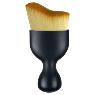 小麥購物 零死角曲面粉底刷 L422, 黑色, 1個
