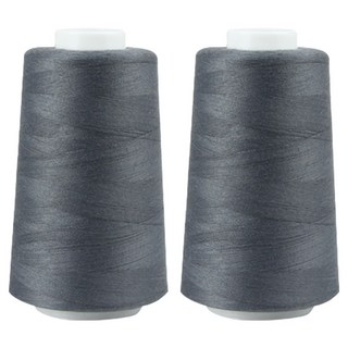 소잉바이핸드 40수 2합 재봉사 실, 25 차콜, 2개