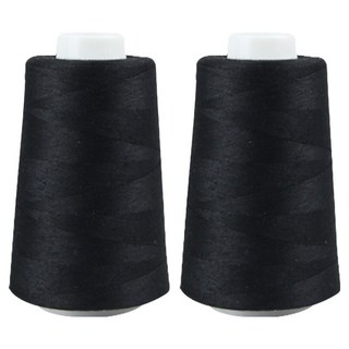 소잉바이핸드 40수 2합 재봉사 실, 26 블랙, 2개