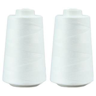 소잉바이핸드 40수 2합 재봉사 실, 01 화이트, 2개