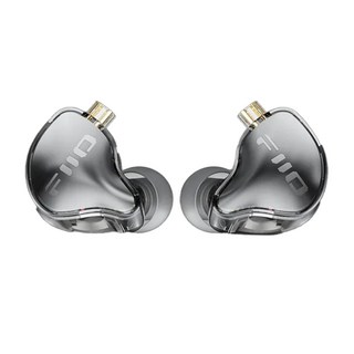 FIIO 飛傲 單動圈CIEM可換線耳機, 黑透色, JD10