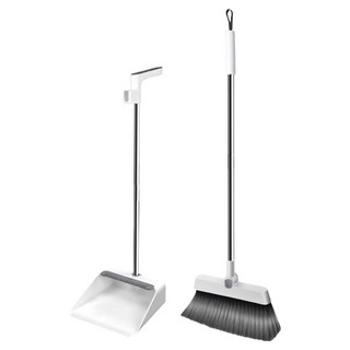 小麥購物 四合一站立式掃把組 C609 808g, 1組, 黑白色